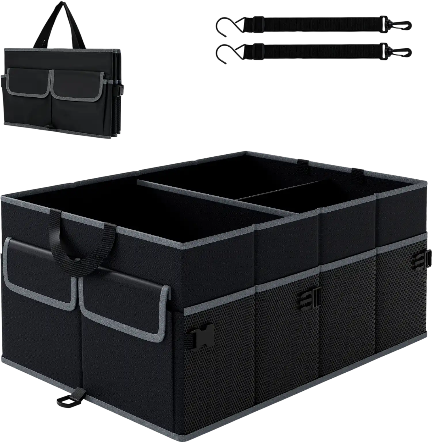 Costway 13 Gallon Car Trunk Organizer Removable Divider 6 Pockets 44703548 New