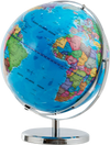 13 Inch Illuminated World Globe 720° Rotating Map with LED Light