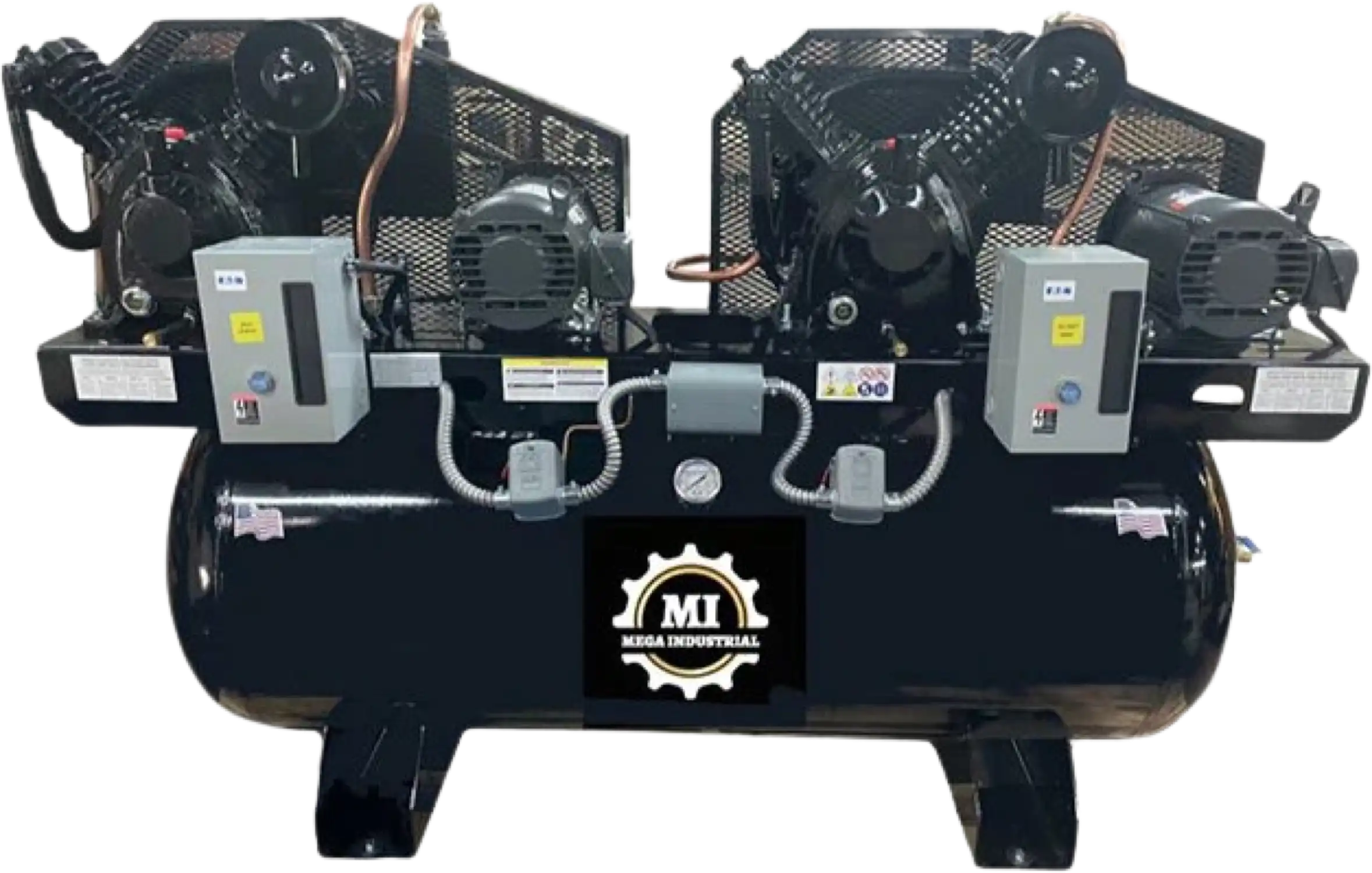 Mega Compressor MP-50120DPBA Air Compressor 5HP 460V Single Phase Electric Start New