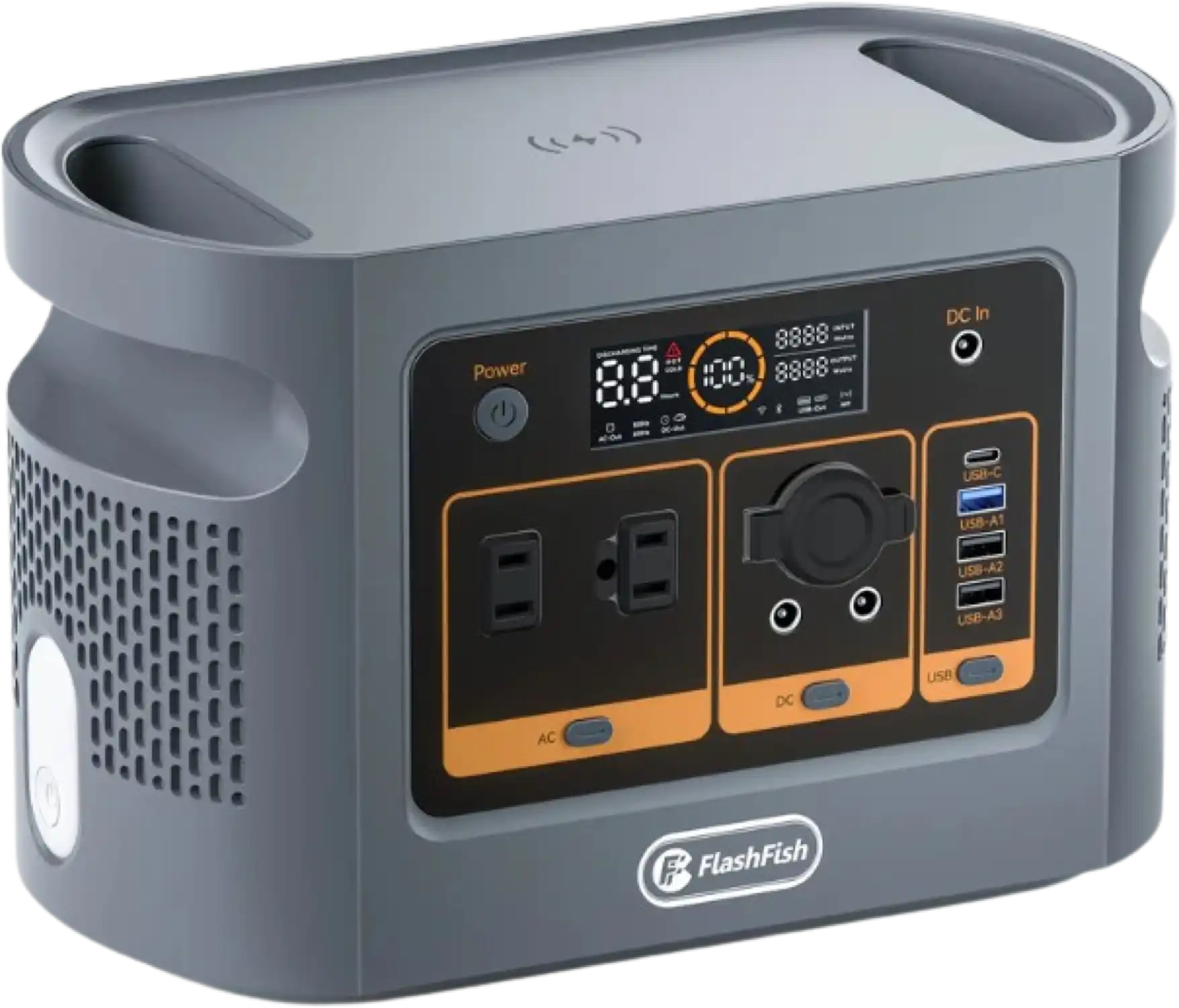 Flashfish QE01D UPS Portable Power Station 600W 448Wh New