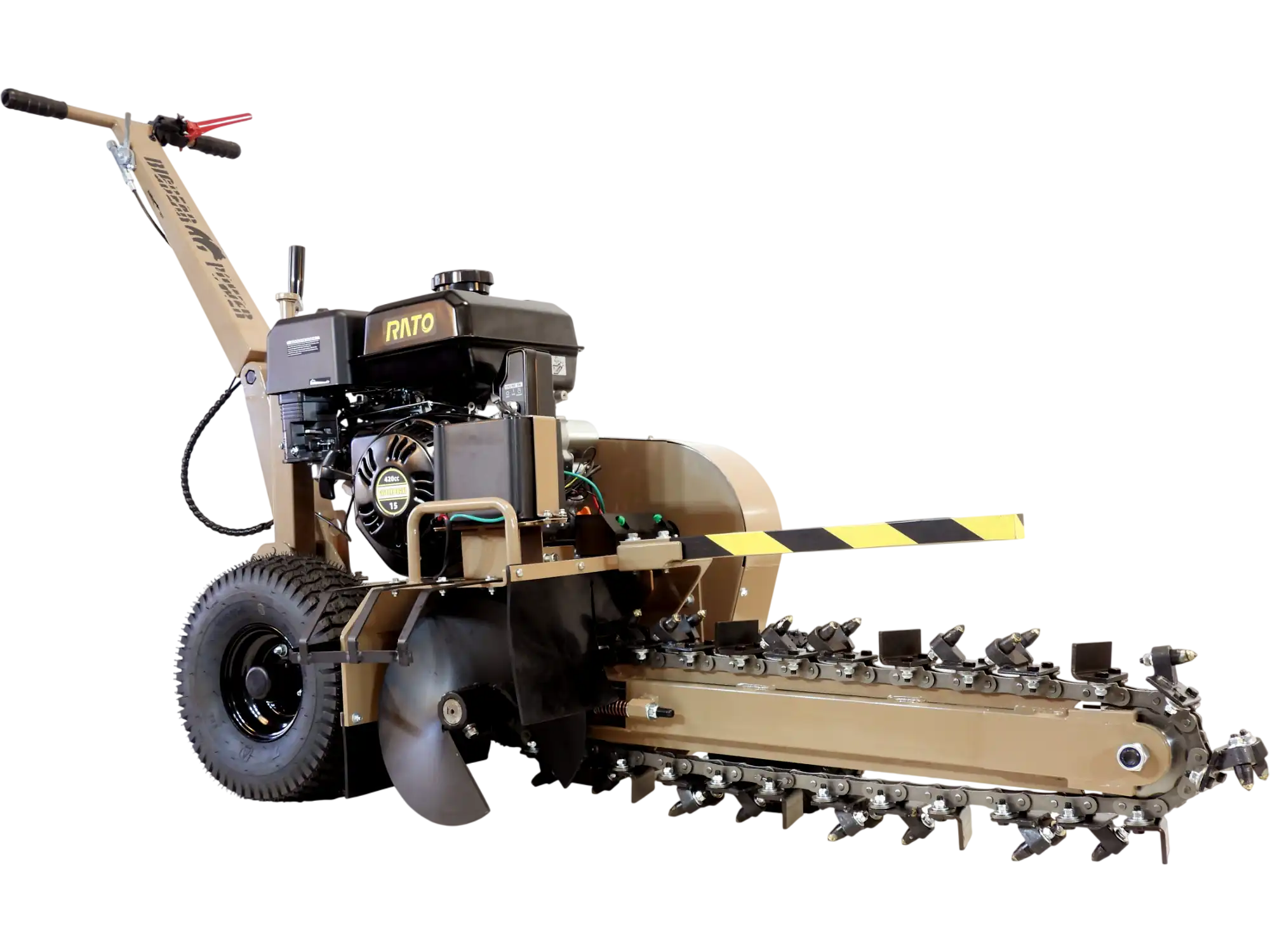 BigBear Power BBT624 Trencher 24 in. 15 HP Rato Engine 200 ft/Hr New