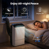 Portable air conditioner with 14000 BTU, WiFi enabled, featuring sleep mode and 24H timer for quiet, efficient cooling.