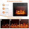 Costway Electric Fireplace Mantel with Remote Control 4650 BTUs 1400W New