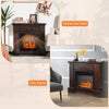 Costway Electric Fireplace Mantel with Remote Control 4650 BTUs 1400W New
