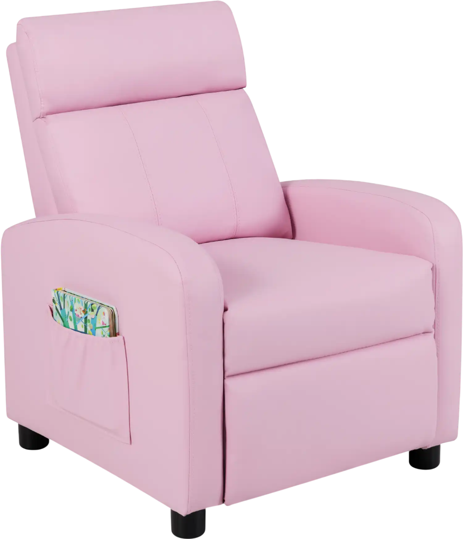 Costway Ergonomic PU Leather Kids Recliner Lounge Sofa 34605872 New