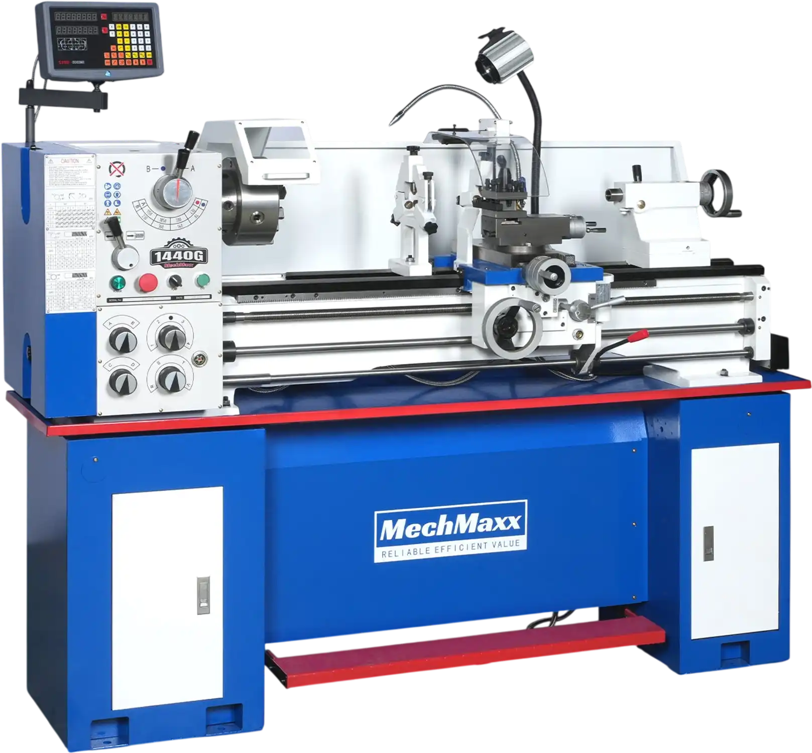 MechMaxx 1440G Metal Lathe Industrial Variable Speed DRO 14