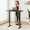 Ergonomic electric standing desk in black, 48" x 24", height adjustable from 28.5" to 46.5", perfect for home office.