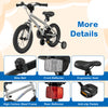 14-inch kids bike with high carbon steel frame, ergonomic seat, training wheels, and safety reflectors for ages 3-5.