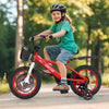 14 Inch Kids Bike Adjustable with Storage Basket and Double Brake for 3-5 Years Old-14 inches - Gallery View 1 of 9