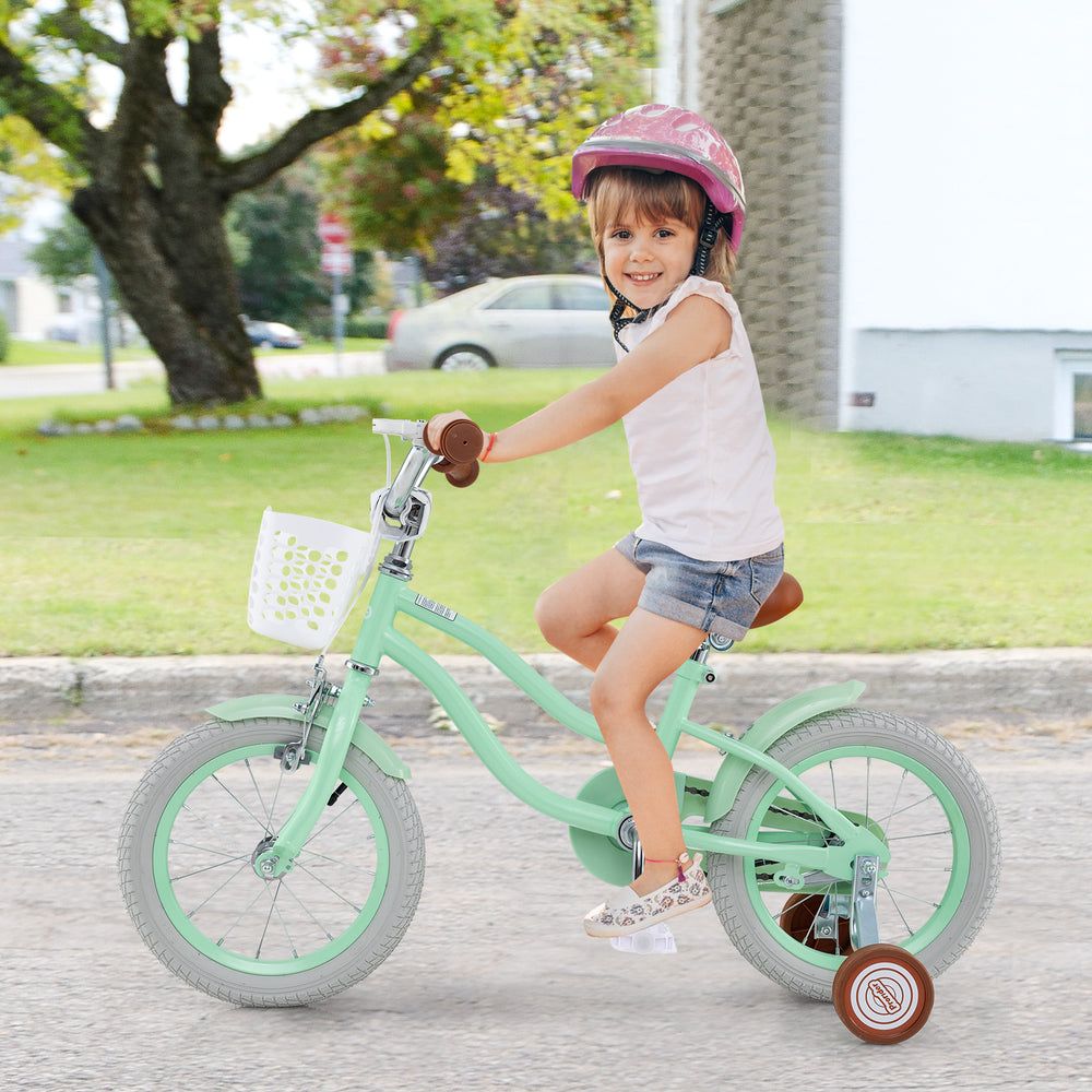 14 Inch Kids Bike with Adjustable Seat and Bell for Kids 3-8 Years Olds-14 inches - Gallery View 1 of 9