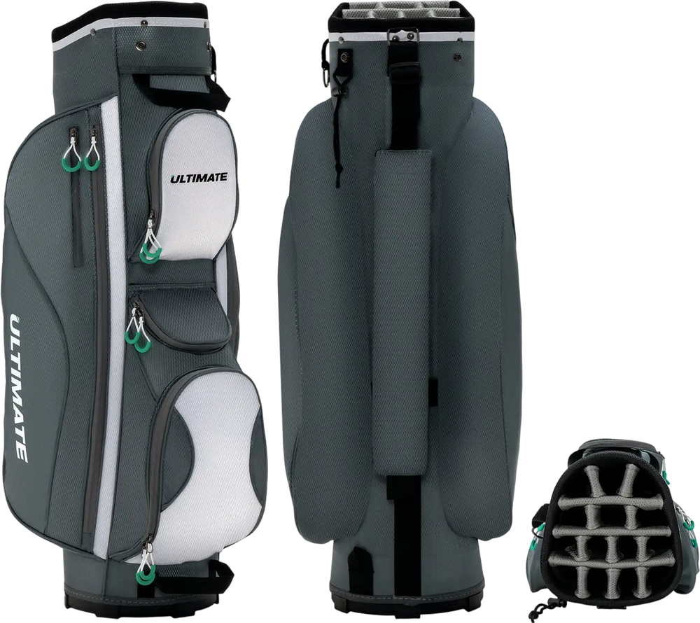 14 Dividers Golf Cart Bag with 7 Zippered Pocket