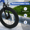 Thickened rubber tire of the 14-inch kids bike, featuring puncture-proof and wear-resistant design for various terrains.