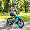 14 Inch Kids Bike with Training Wheels for Ages 3-5 Years Old Blue- Street Art Time - Gallery View 1 of 10
