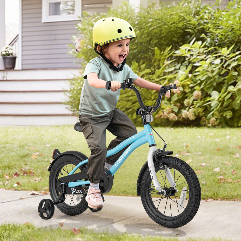 14-Inch Kids Bike for 3-5 Years Old Children Bicycle with Training Wheels - Gallery View 1 of 10