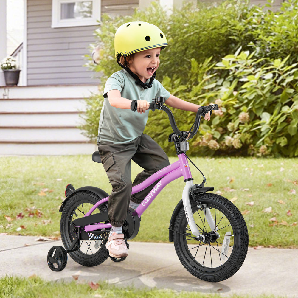 Kids Bike 14-Inch Children Training Bicycle with 2 Brake for 3-5 Years Old - Gallery View 1 of 10