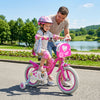 14 Inches Girls Bike with Front Bag and Streamers for 3-5 Years Pink - Gallery View 1 of 10