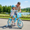 14 Inches Girls Bike with Front Bag and Streamers for 3-5 Years Blue - Gallery View 1 of 9