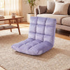 14-Position Adjustable Cushioned Floor Chair-Light Purple - Gallery View 1 of 10
