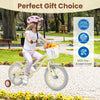 14-inch kids bike with adjustable seat, training wheels, and removable basket for ages 3-8, perfect for outdoor fun.