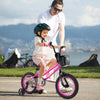 14 Inch Kids Bike Adjustable Bicycle with Front Basket for Children Aged 4-5 Years Old - Gallery View 1 of 10