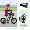 14-inch kids bike with hand brake and coaster brake, adjustable seat, and removable training wheels for safety and.