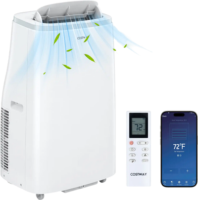 Costway 15000 BTU Portable Air Conditioner APP Control Fan 64668244 New