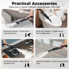 Portable steam cleaner with practical accessories for versatile cleaning tasks on various surfaces and easy operation.