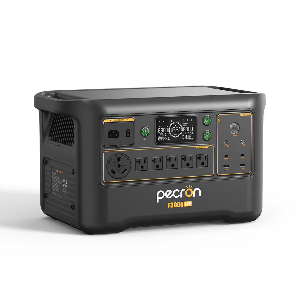 Pecron F3000LFP 3072Wh/3600W Portable Power Station Expandable Wi-Fi App Control New