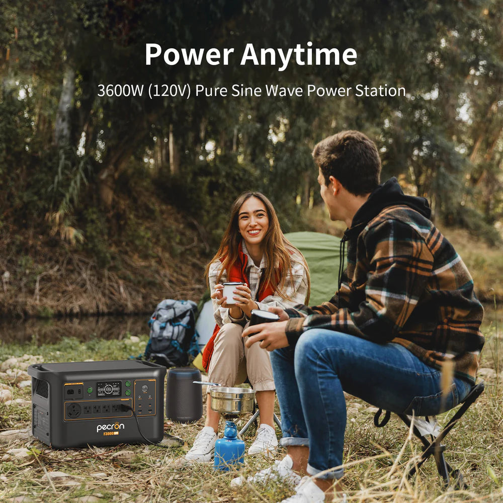 Pecron F3000LFP 3072Wh/3600W Portable Power Station Expandable Wi-Fi App Control New