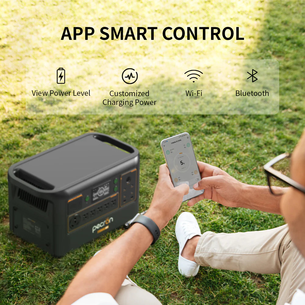 Pecron F3000LFP 3072Wh/3600W Portable Power Station Expandable Wi-Fi App Control New