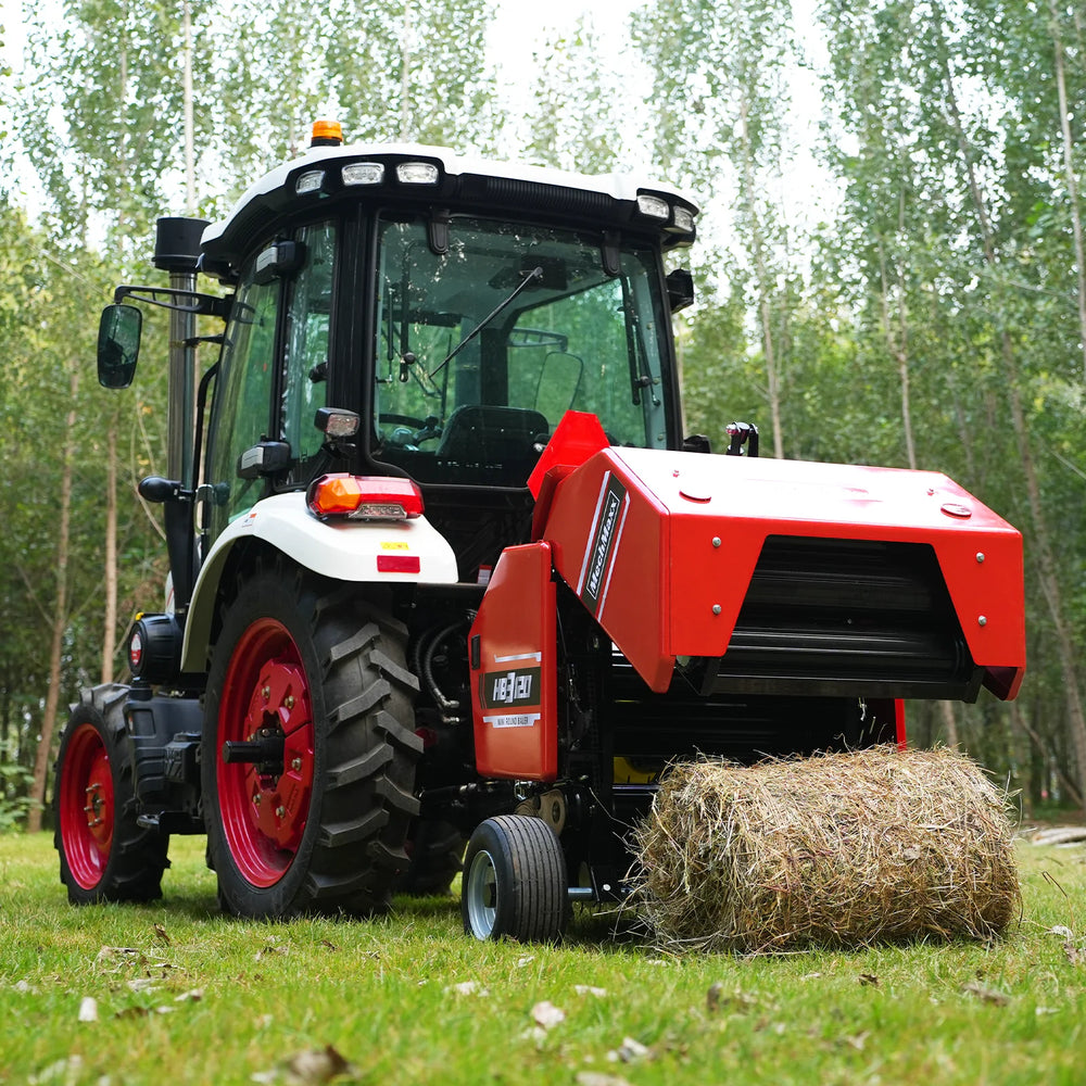 3-Point PTO Mini Round Hay Baler With Twine Wrap,   20" Diameter x 28" Width Bales,  For 15-50hp Tractor,  HB3120