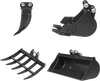 4-Piece Mini Excavator Attachment Set for Mini Compact Excavator ( SKU: 150530; 150531; 150532 )