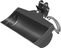Tilting Bucket for Mini Compact Excavator MEC17, MEC17PRO (SKU: 150533; 150534）