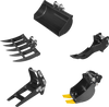 5-Piece Mini Excavator Attachment Set for Mini Compact Excavator (SKU: 150536)