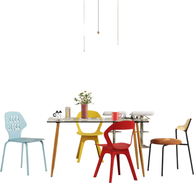 Costway 4-Piece Modern Glass Dining Table Set w/ Chairs, Bar Stools & Dresser 43214926 New