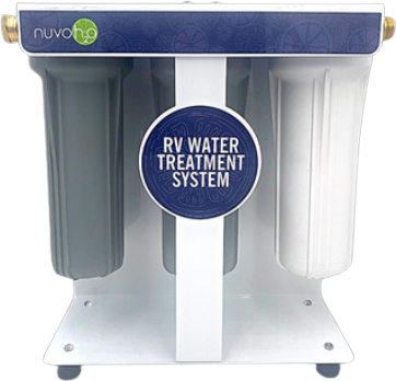 NuvoH2O 15201 RV Water Treatment System Water Softener plus Iron and Sediment Filter Salt-Free New