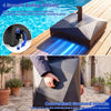 154lbs Mobile Fillable Patio Umbrella Base with 4 Wheels - Gallery View 9 of 10