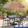 154lbs Mobile Fillable Patio Umbrella Base with 4 Wheels - Gallery View 1 of 10