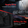 Hanging strap and battery box bag for the Halloween Hanging Animated Zombie Prisoner Decoration, sound-activated for.