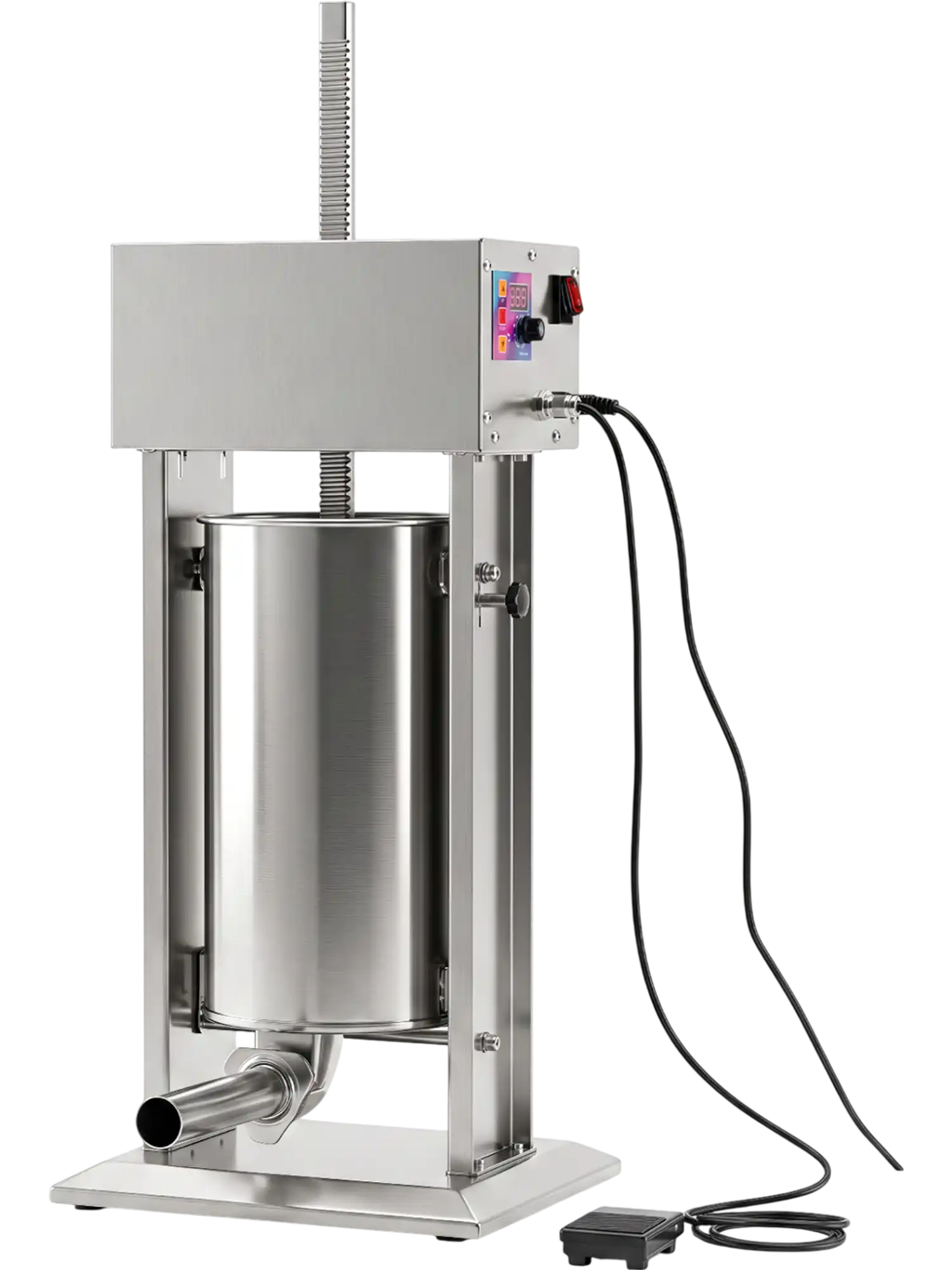 Costway 15L Electric Sausage Stuffer w/ 4 Tubes Foot Pedal Stepless Speed Control 28134664 New