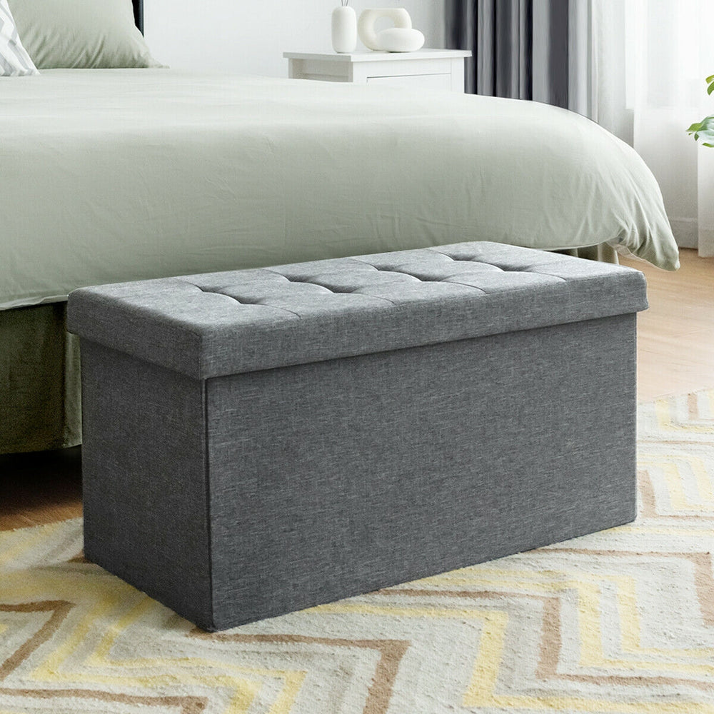 31.5 Inch Fabric Foldable Storage with Removable Storage Bin-Light Gray - Gallery View 1 of 11
