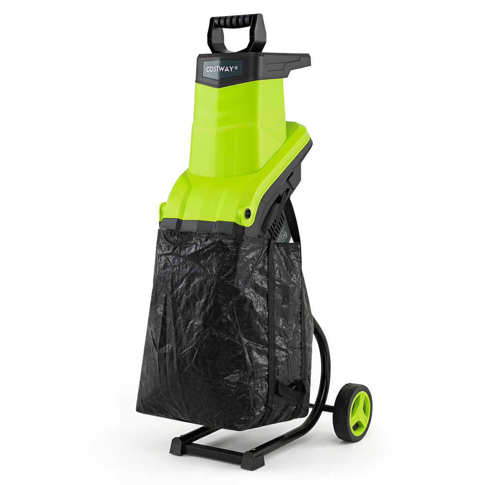 15-Amp Electric Wood Chipper Shredder Mulcher 1.8 Inch Max Cutting Diameter-Green - Gallery View 1 of 1