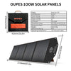 Oupes PV-100 Portable Solar Panel 100W New