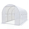15 x 7 x 7 ft Walk-in Tunnel Greenhouse for Outdoors-White - Gallery View 1 of 1