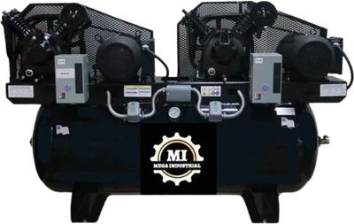 Mega Compressor MP-75120DP3BA Air Compressor 120 Gallon 7.5 HP 208-230V 3-Phase Electric Start New