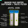 NuvoH2O 16002 Water Softener plus Iron Filter Manor Duo System Salt-Free for Homes Over 1,500 Sq. Ft. New