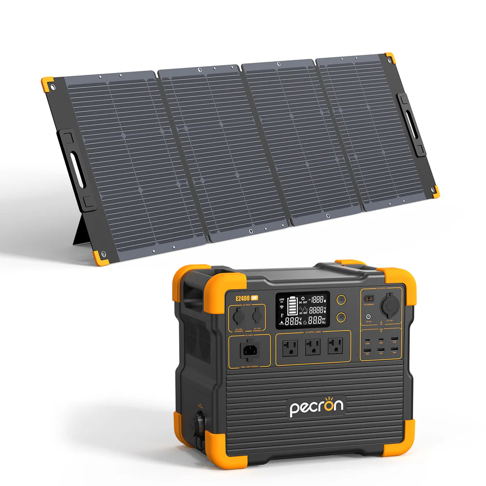 Pecron E2400LFP 2048Wh/2400W Portable Power Station Expandable Wi-Fi App Control New