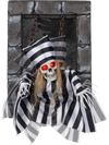 Animated Halloween Decoration 18 Inch Hanging Skull Prisoner