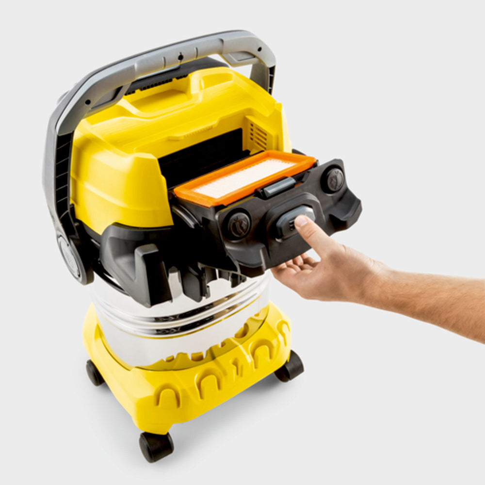 Wet and dry vacuum cleaner WD 6 P S: Patented filter removal technology