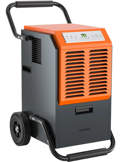 Costway 163 Pint Commercial Dehumidifier w/ Drain Hose 24H Timer 32875614 New